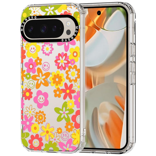 Ovitek MOSNOVO Google Pixel 9 Pro XL 70s Groovy Floral