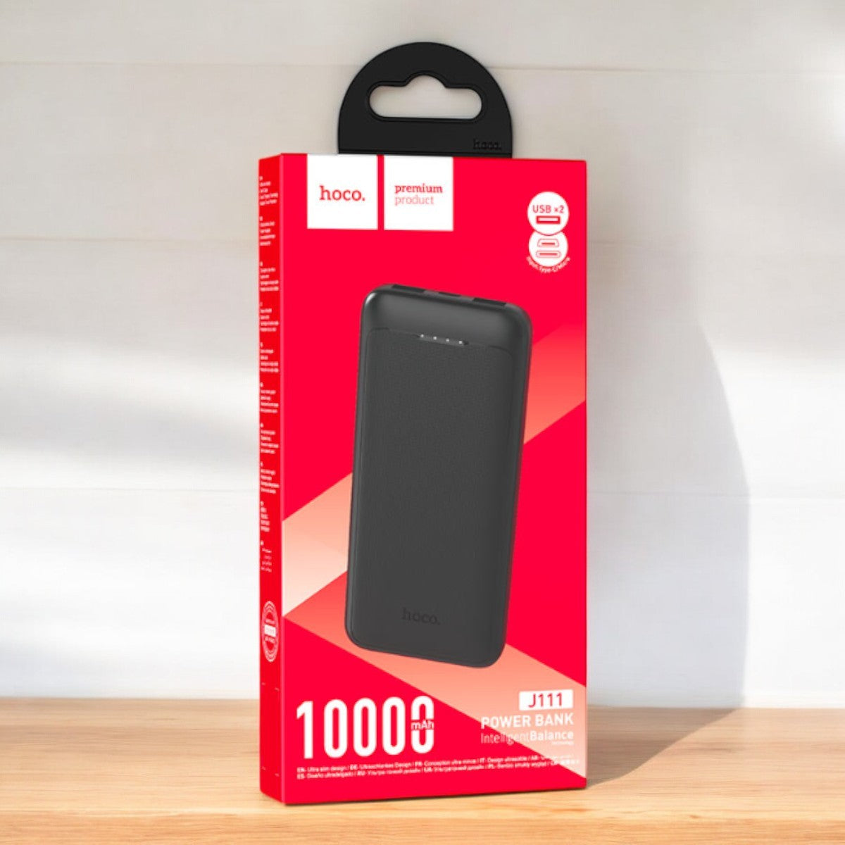 Prenosna baterija "Powerbank J111" 10000 mAh – Hoco – Črna