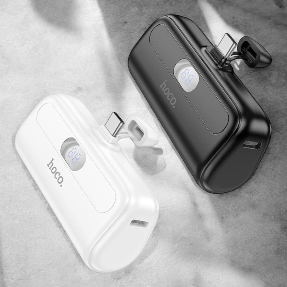 Prenosna baterija "MINI Pocket" 5000 mAh – Hoco – Črna