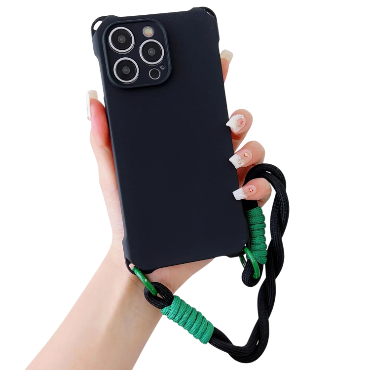 Ovitek za telefon z vrvico iPhone 14 Pro Max – Infostyle – Črna