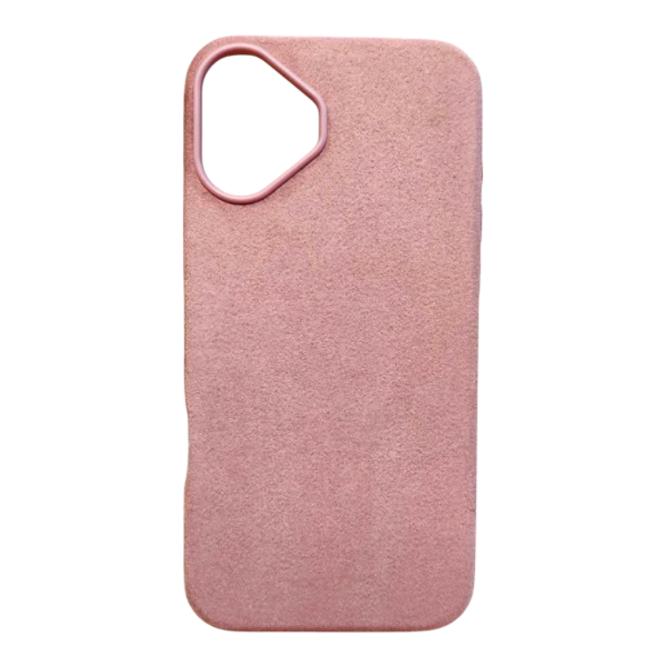 Ovitek za telefon "Suade Case" iPhone 16 – Infostyle – Roza