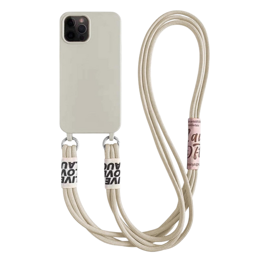 Ovitek za telefon z verižico "Bakicey" iPhone 11 Pro Max – Bež