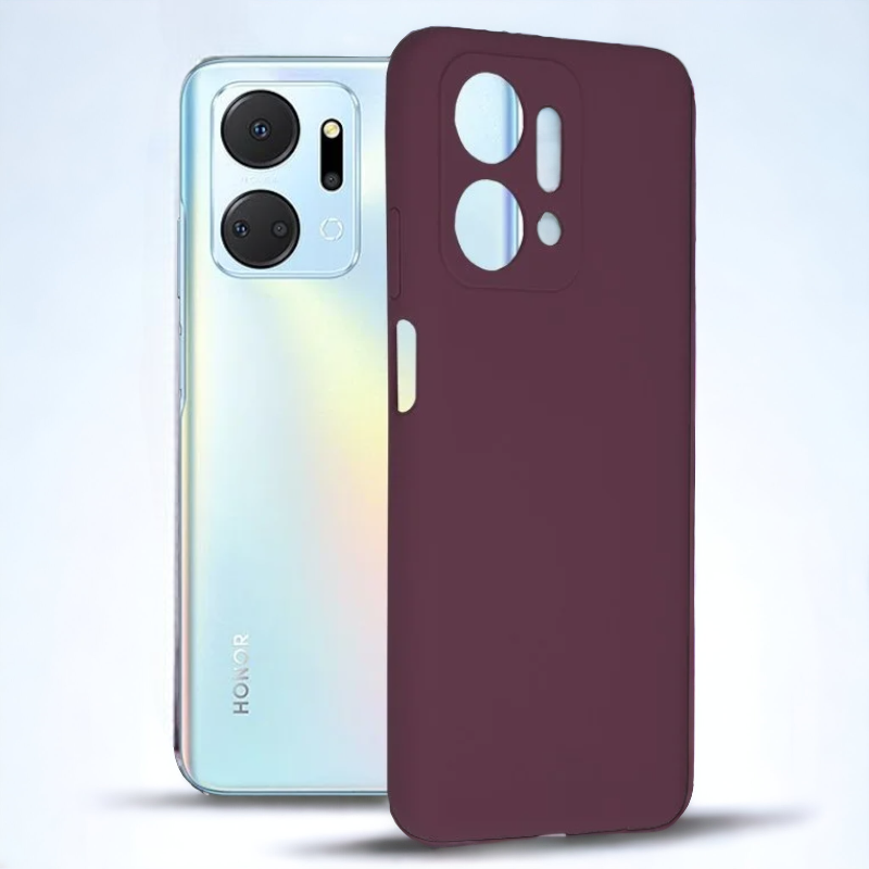 Silikonski ovitek "Soft Edge" za Honor X7a – Techsuit – Vijolična / TPU silikon