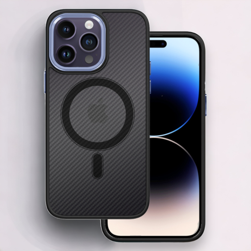 Ovitek "Magnetic Carbon - MagSafe" za iPhone 14 Pro