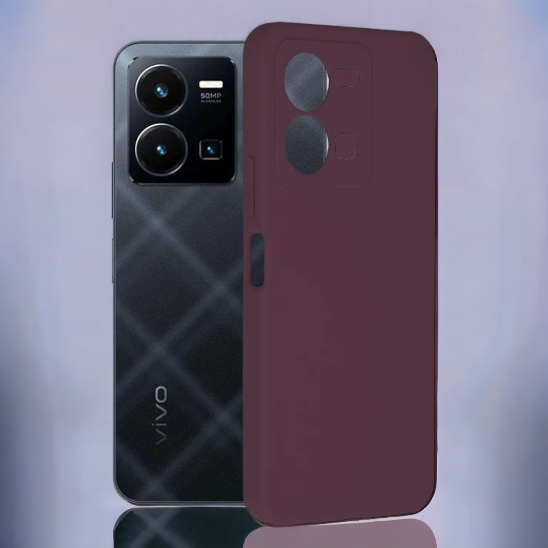 Silikonski ovitek "Soft Edge" za Vivo Y35 – Techsuit – Vijolična / TPU silikon