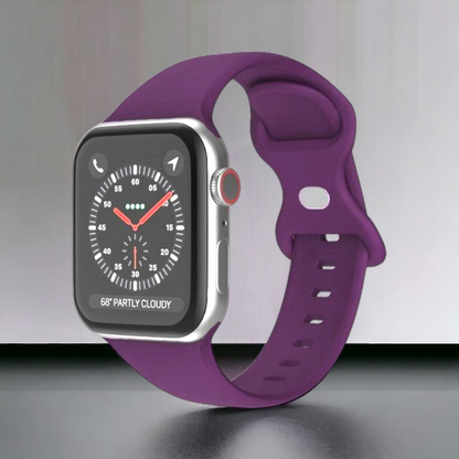 Silikonski pašček Techsuit za Apple Watch 42/44/45mm – Vijolična