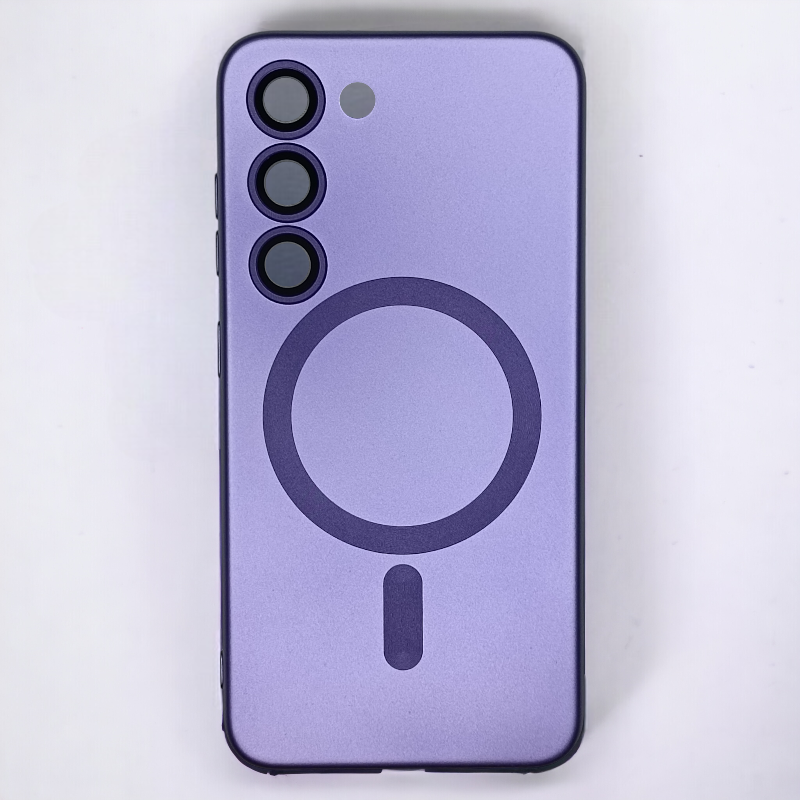 Silikonski ovitek "ColorMag" s tehnologijo MagSafe za Samsung Galaxy S22 Ultra – Infostyle – Pastelno vijolična / TPU si