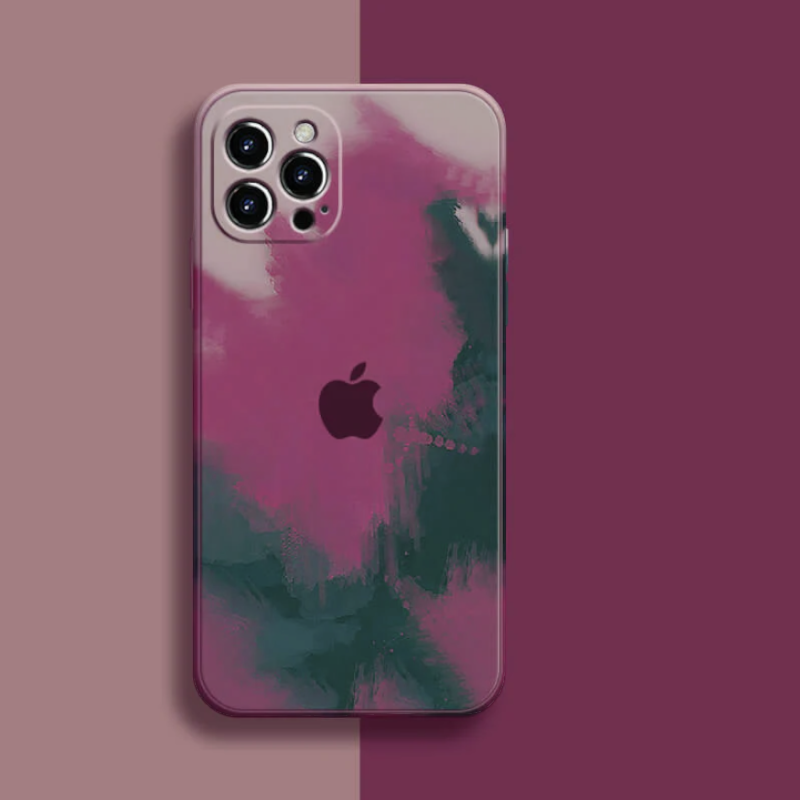 Silikonski ovitek "Color splash" za iPhone 14 Plus – Infostyle – Roza / TPU silikon