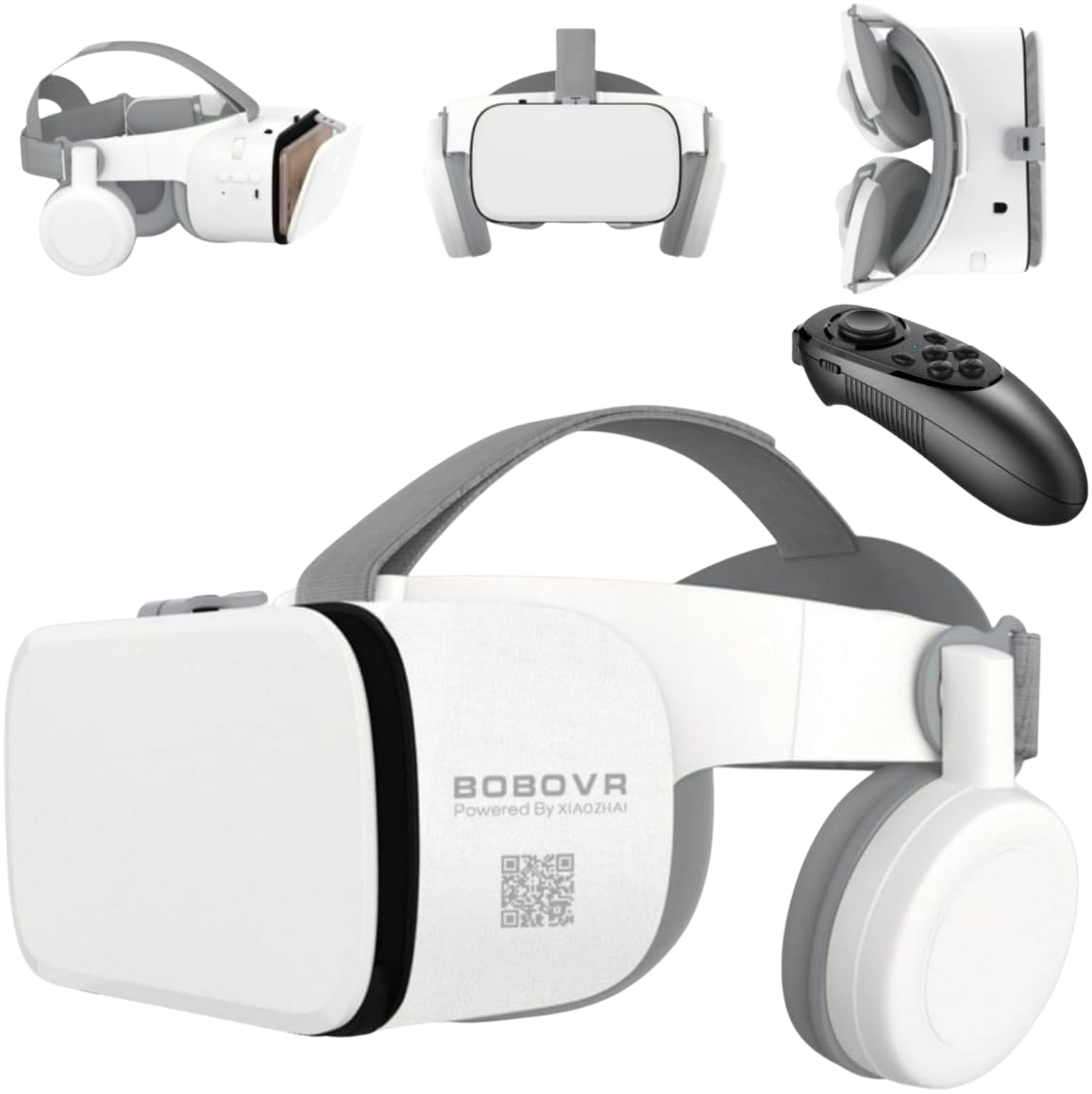 VR očala za pametne telefone – zložljiva, bela