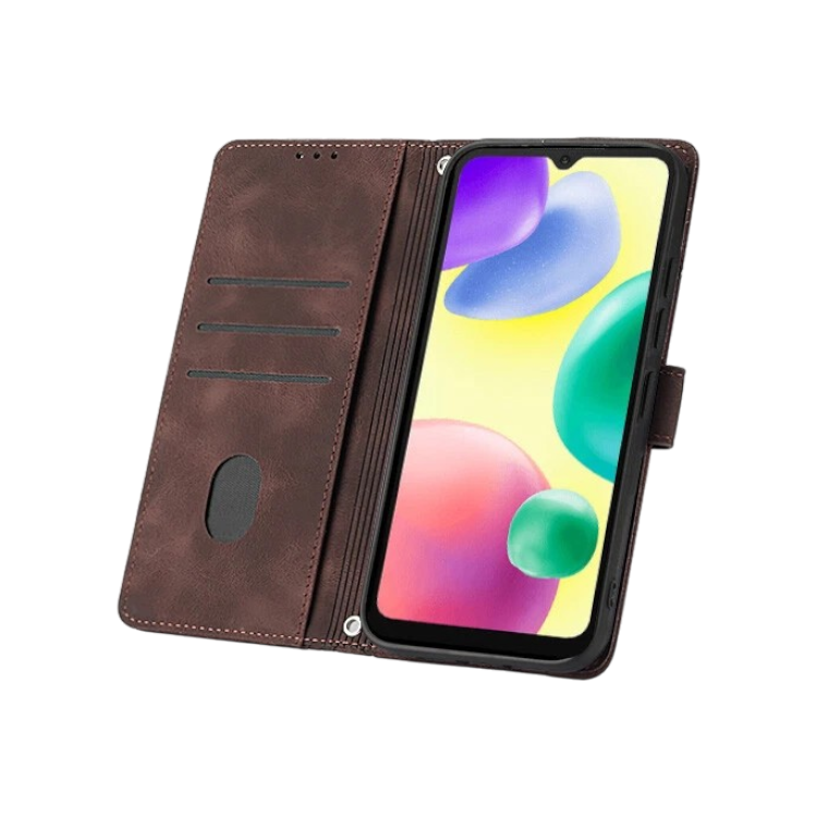 Preklopna torbica za Xiaomi Redmi 10A, temno rjava – Infostyle