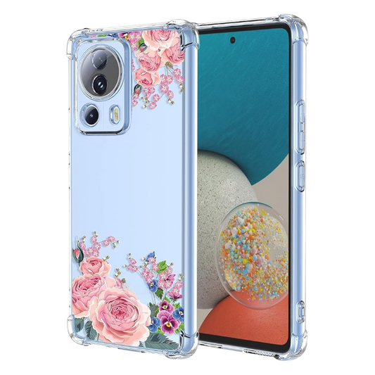 Ovitek "Roses" za Xiaomi 13 Lite – Infostyle – Prozorna