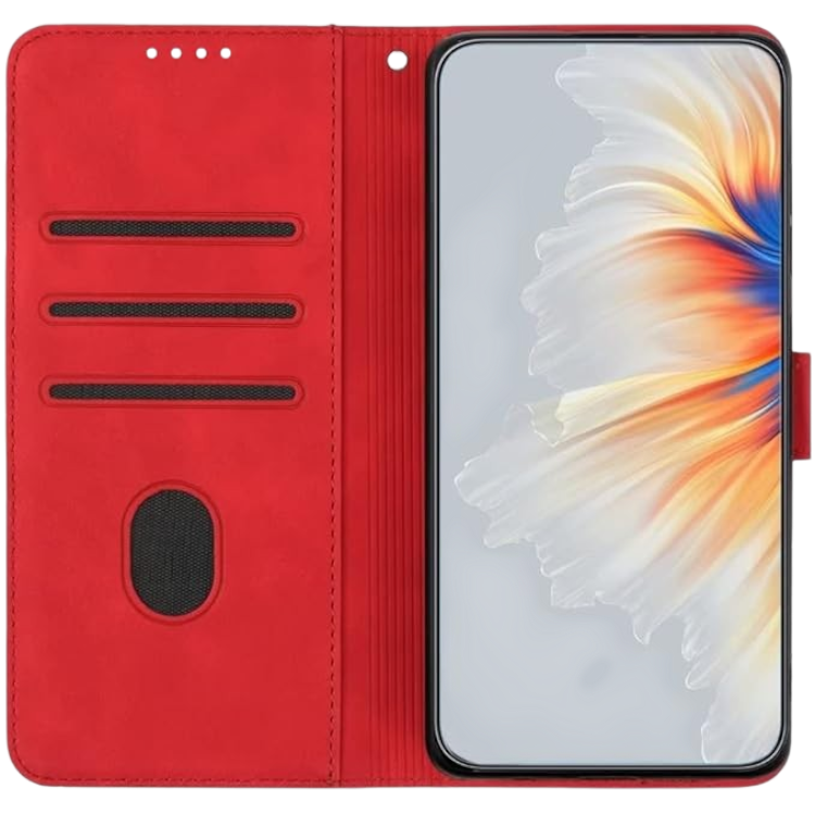 preklopna torbica "MOTIKO" za Samsung Galaxy A8 2018, rdeča – Cellularline