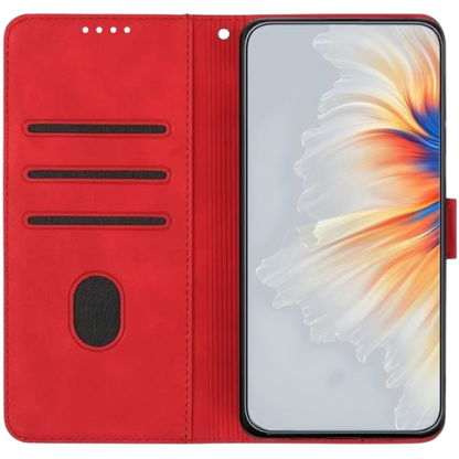 preklopna torbica "MOTIKO" za Samsung Galaxy A8 2018, rdeča – Cellularline