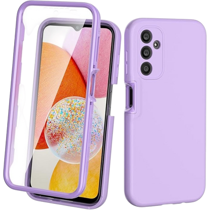 Ovitek "360 Tawarror" za Samsung Galaxy A14 5G/4G, svetlo vijolična – Techsuit – Vijolična