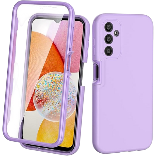 Ovitek "360 Tawarror" za Samsung Galaxy A14 5G/4G, svetlo vijolična – Techsuit – Vijolična
