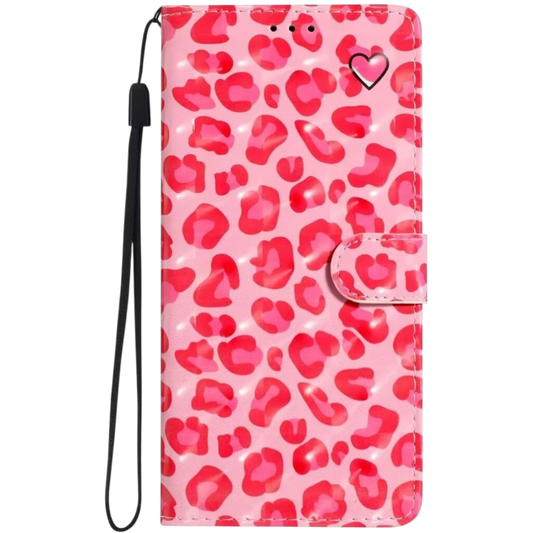 Preklopna torbica "leopard" za Samsung Galaxy A41, rdeča – Infostyle – Rdeča