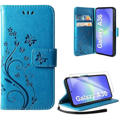 Preklopna torbica + zaščitno steklo za Samsun Galaxy A12