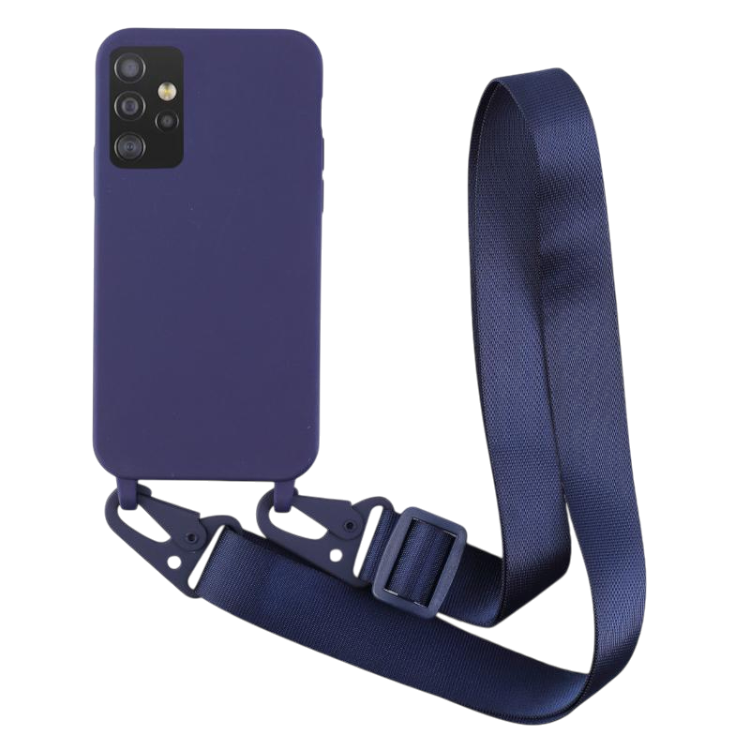 Ovitek za telefon z trakom "Bigcousin" Samsung Galaxy A71 5G – Infostyle – Temno modra