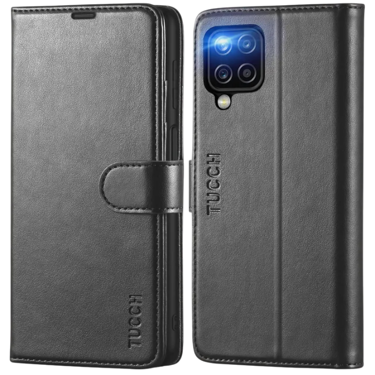 Preklopna torbica "TUCCH" Samsung Galaxy A12/M12 – Infostyle – Črna