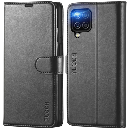 Preklopna torbica "TUCCH" Samsung Galaxy A12/M12 – Infostyle – Črna