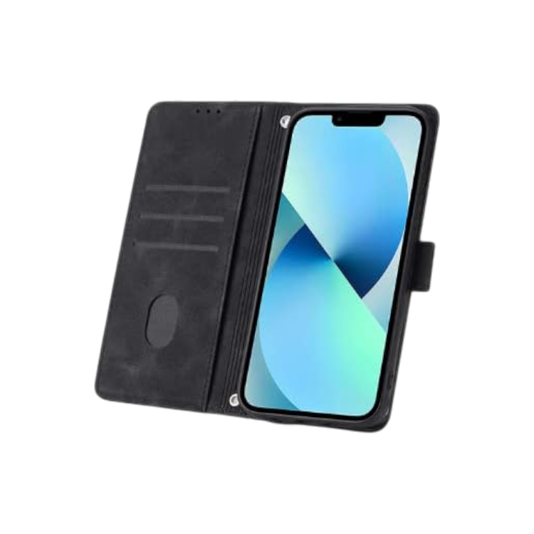 Preklopna torbica "cube" za Samsung Galaxy A12/M12, črna – Infostyle