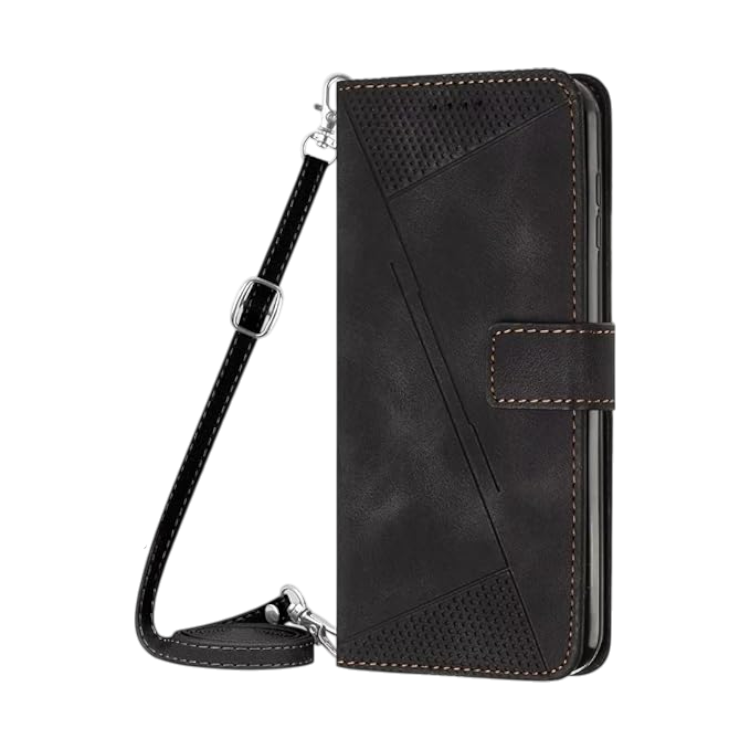 Preklopna torbica s trakom za Samsung Galaxy A41, črna – Infostyle – Črna