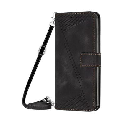 Preklopna torbica s trakom za Samsung Galaxy A41, črna – Infostyle – Črna