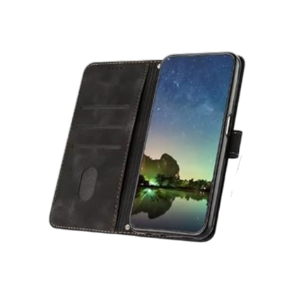 Preklopna torbica s trakom za Samsung Galaxy A41, črna – Infostyle