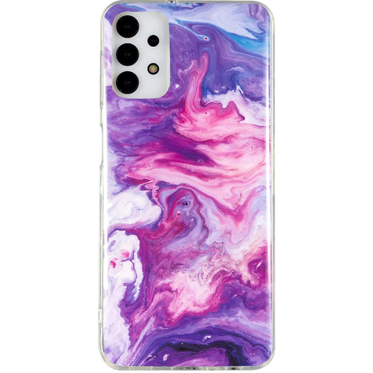 Ovitek "marble" za Samsung Galaxy A13 4G, vijolična – Yiscase – Vijolična
