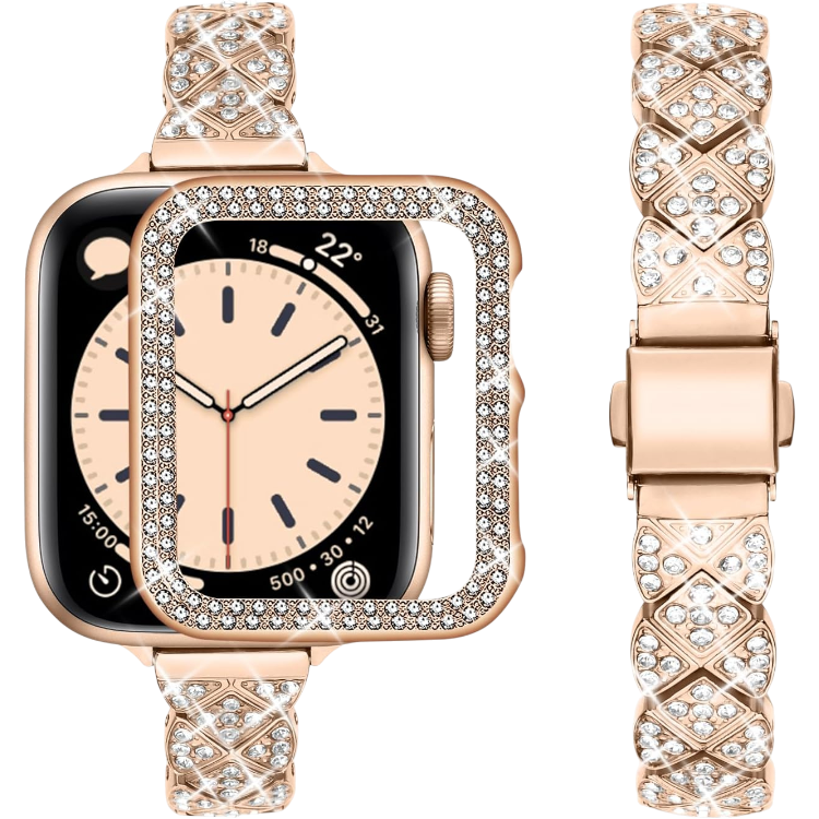 Pašček "wutwuk slim" + ovitek za Apple Watch 40mm – Infostyle – Zlata