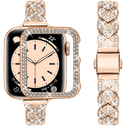 Pašček "wutwuk slim" + ovitek za Apple Watch 40mm – Infostyle – Zlata