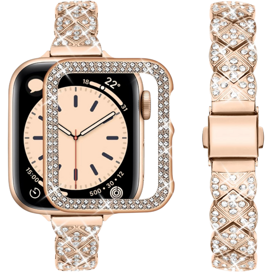 Pašček "wutwuk slim" + ovitek za Apple Watch 40mm – Infostyle – Zlata