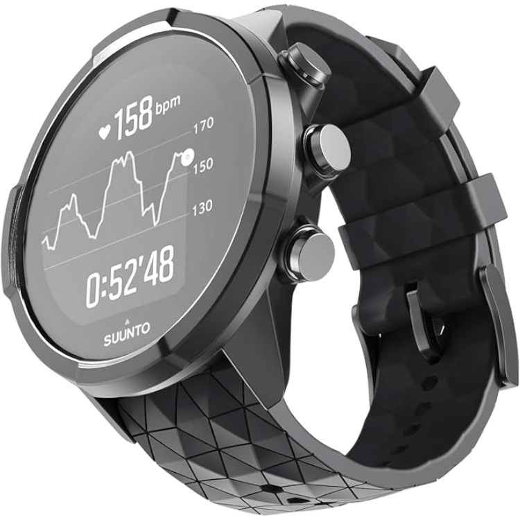 Pašček za uro Suunto 9/Suunto 7/Suunto 9 Baro 24mm, črna – Infostyle – Črna