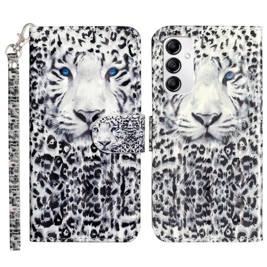 Preklopna torbica "white tiger" za Samsung Galaxy A14 – Infostyle – Bela