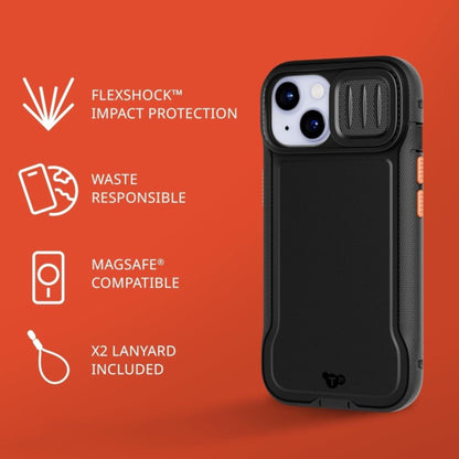 Ovitek "2 lanyards" za iPhone 15, črna – Infostyle