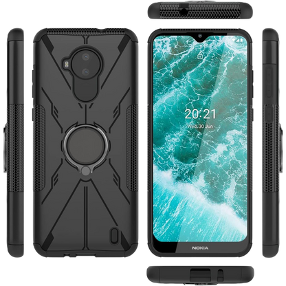 Ovitek "ring" za Nokia C30 črna – SHIEID