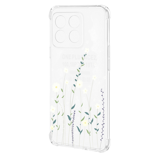 Silikonski ovitek "Daisy" za OnePlus 10T – Infostyle – Prozorna