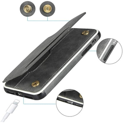 Ovitek "leather card wallet" za iPhone X/XS – Infostyle