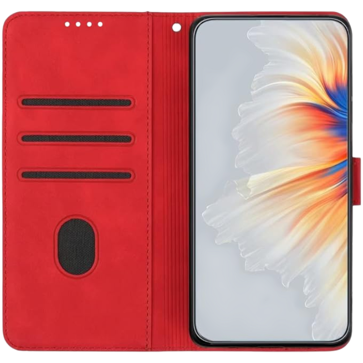 Preklopna torbica za Samsung Galaxy A12, rdeča – Infostyle