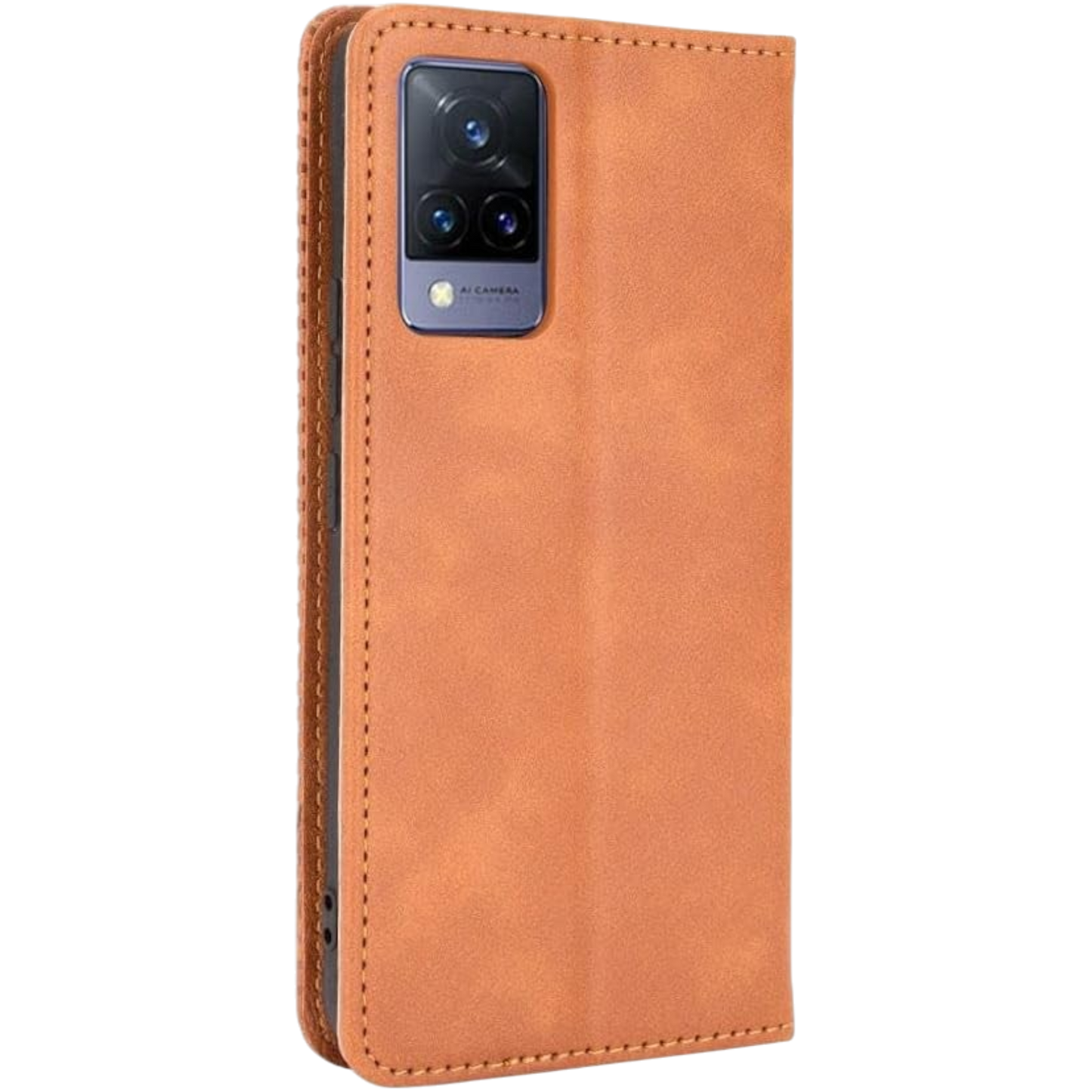 Preklopna torbica za Vivo V21 5G, rjava – Infostyle