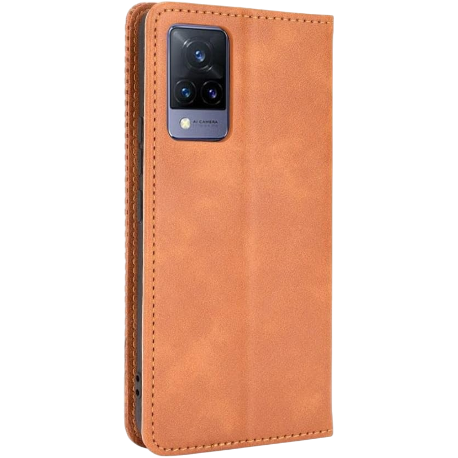 Preklopna torbica za Vivo V21 5G, rjava – Infostyle