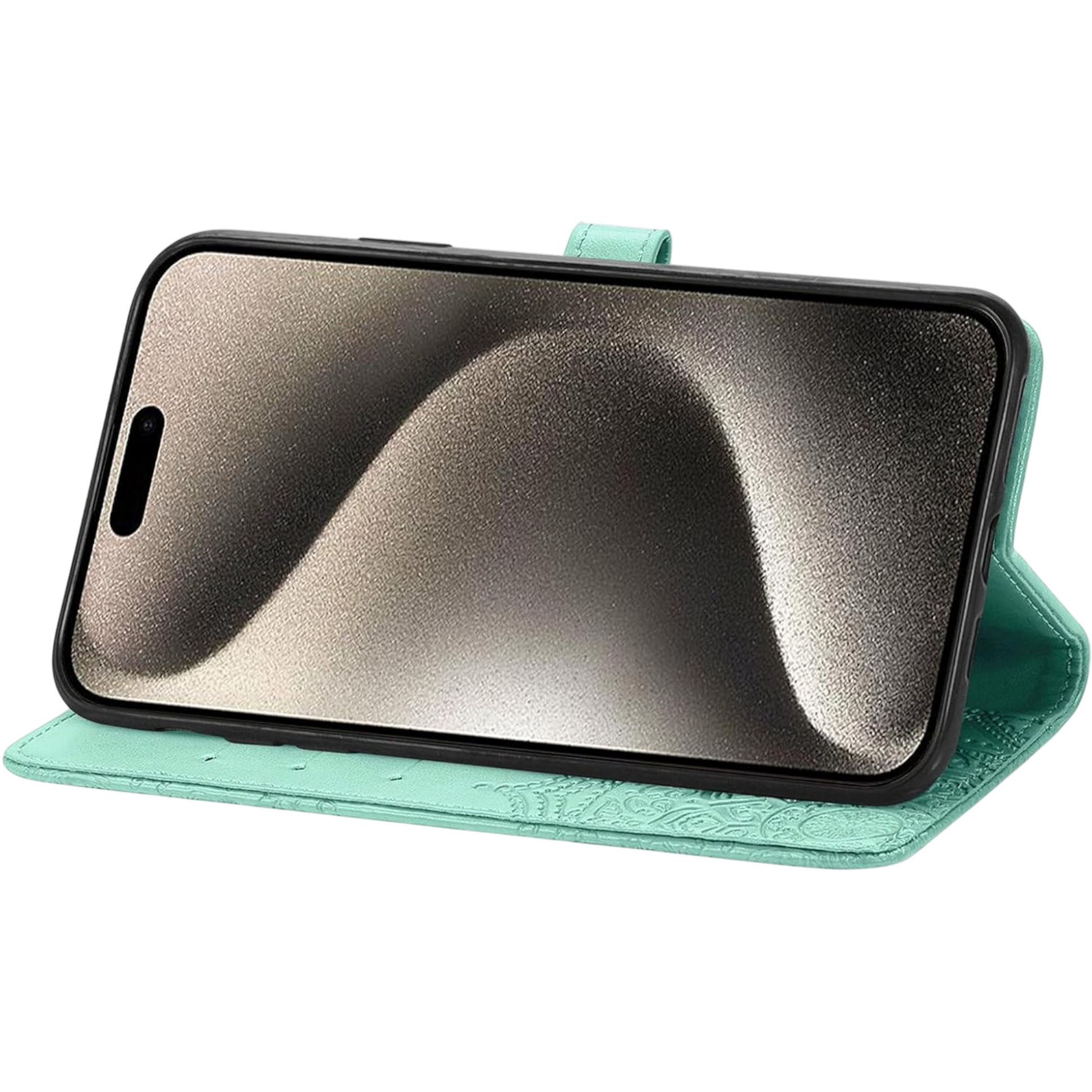 Preklopna torbica "mandala" za Nokia G50, zelena – Infostyle