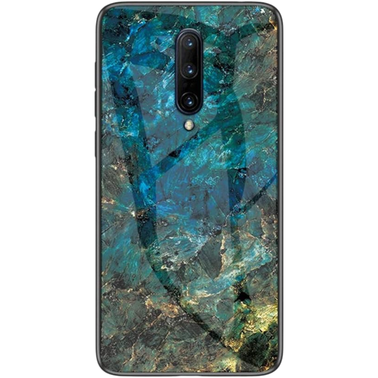 Marble ovitek "shieid" za Oneplus 7 Pro – Modra