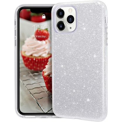 Ovitek "Glitter" za iPhone 11 Pro, srebrna – MATEPROX – Srebrna
