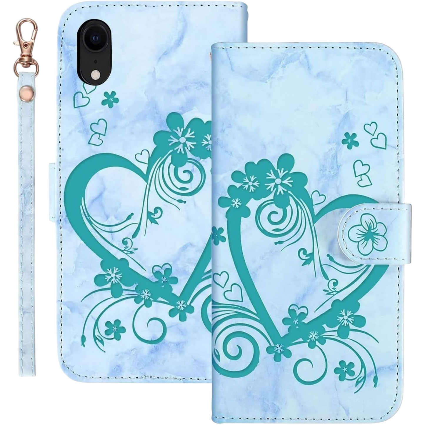 Preklopna torbica "Bartern" za iPhone XR, modra – Infostyle – Modra