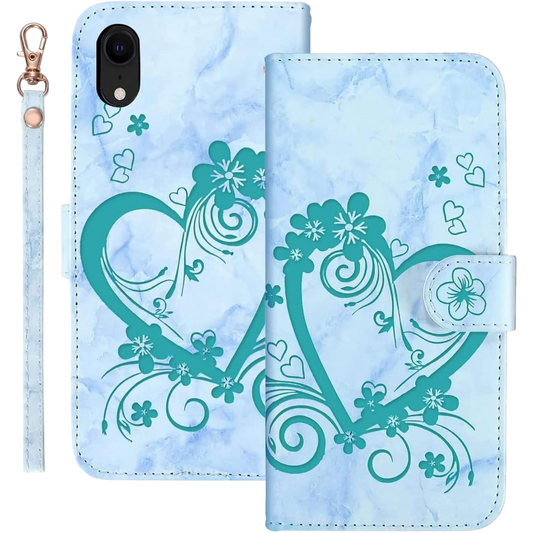 Preklopna torbica "Bartern" za iPhone XR, modra – Infostyle – Modra