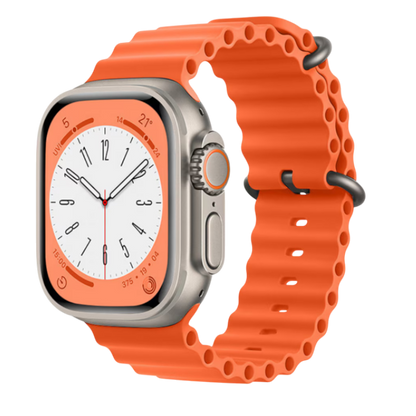 Pašček za uro "W038" Apple Watch 42/44/45/49 mm, oranžna – Techsuit – Oranžna