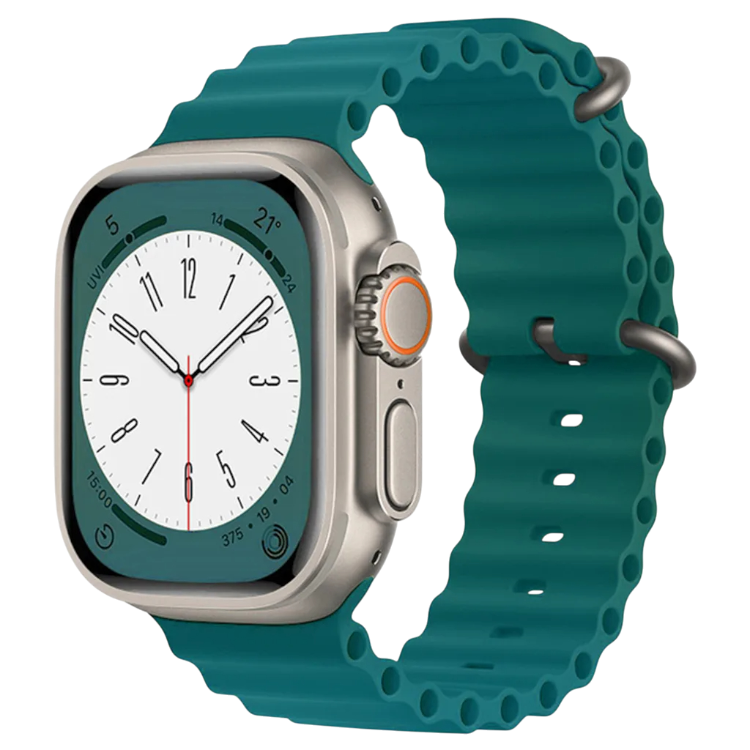 Pašček za uro "W038" Apple Watch 42/44/45/49 mm, zelena – Techsuit – Zelena