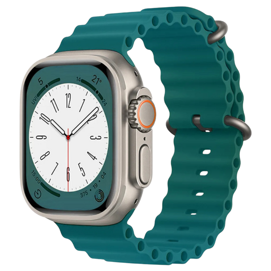 Pašček za uro "W038" Apple Watch 42/44/45/49 mm, zelena – Techsuit – Zelena