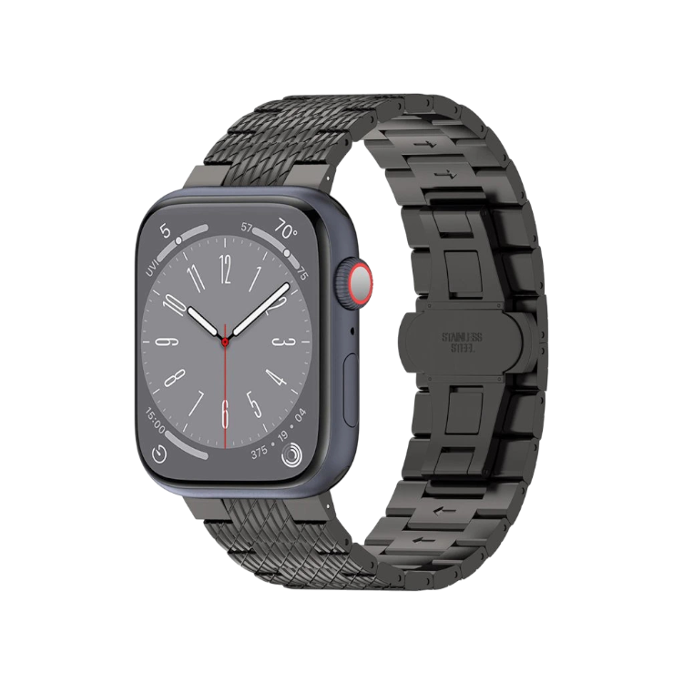 Pašček za uro "W052" Apple Watch 38/40/41mm, črna – Techsuit – Črna